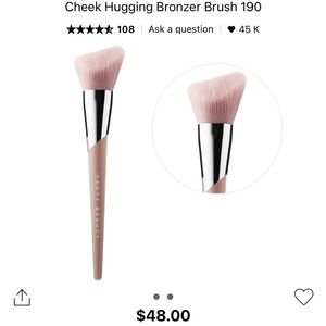 BNIB Fenty Beauty Cheek-Hugging Bronzer Brush 190
